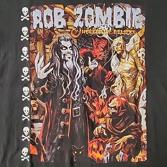 Vintage 1998 Rob Zombie Hellbilly Deluxe Tour T-Shirt Size XL Men Winterland - Picture 2 of 5